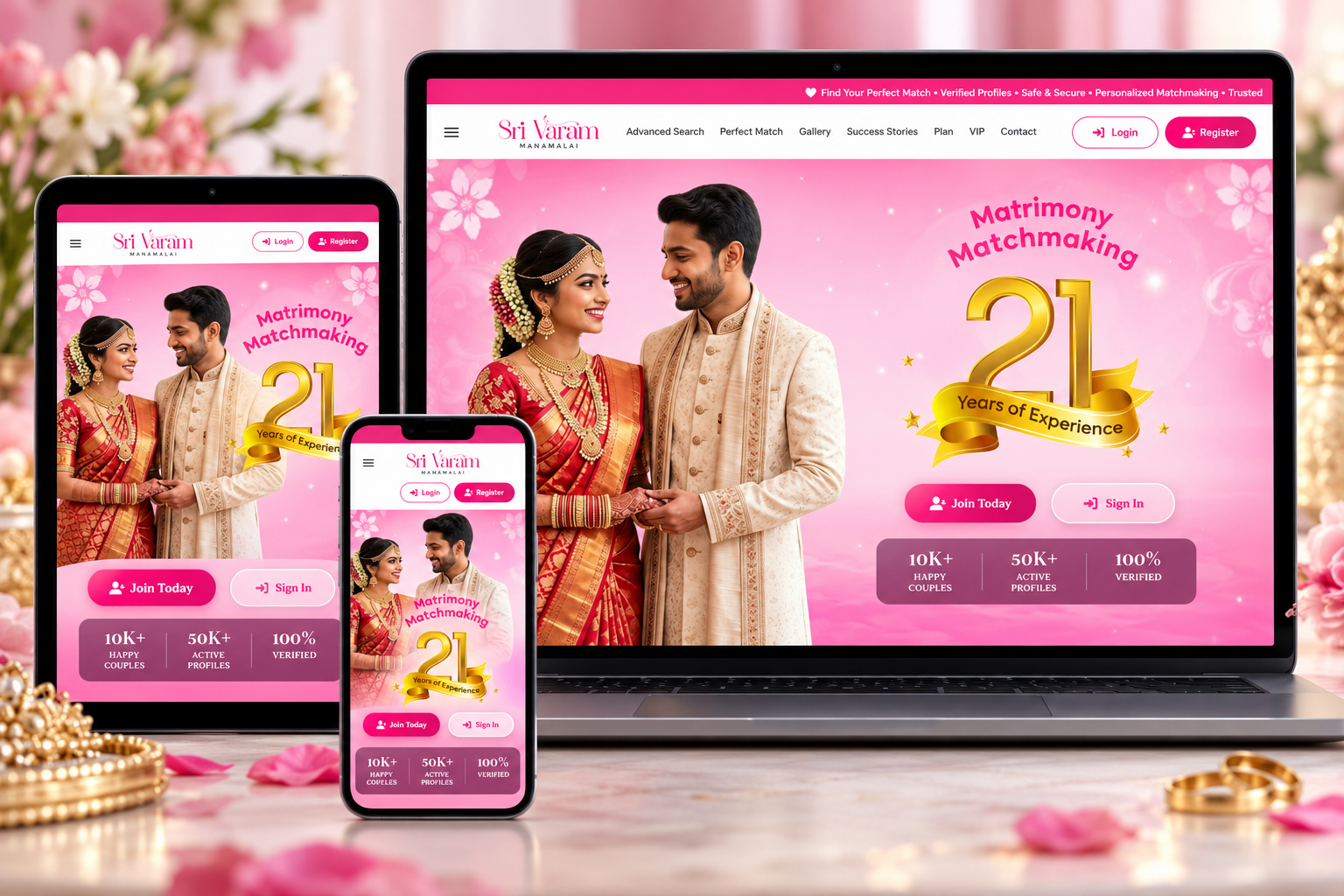 Matrimony Website project by Bharath A