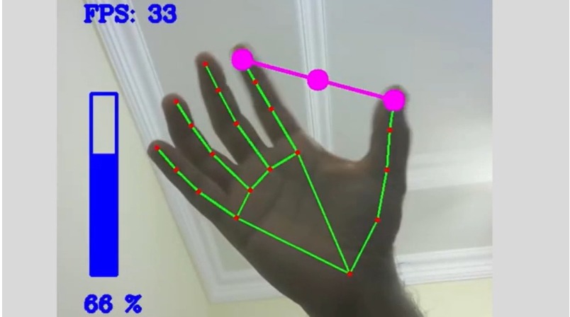 AI Volume Controller project by Bharath A