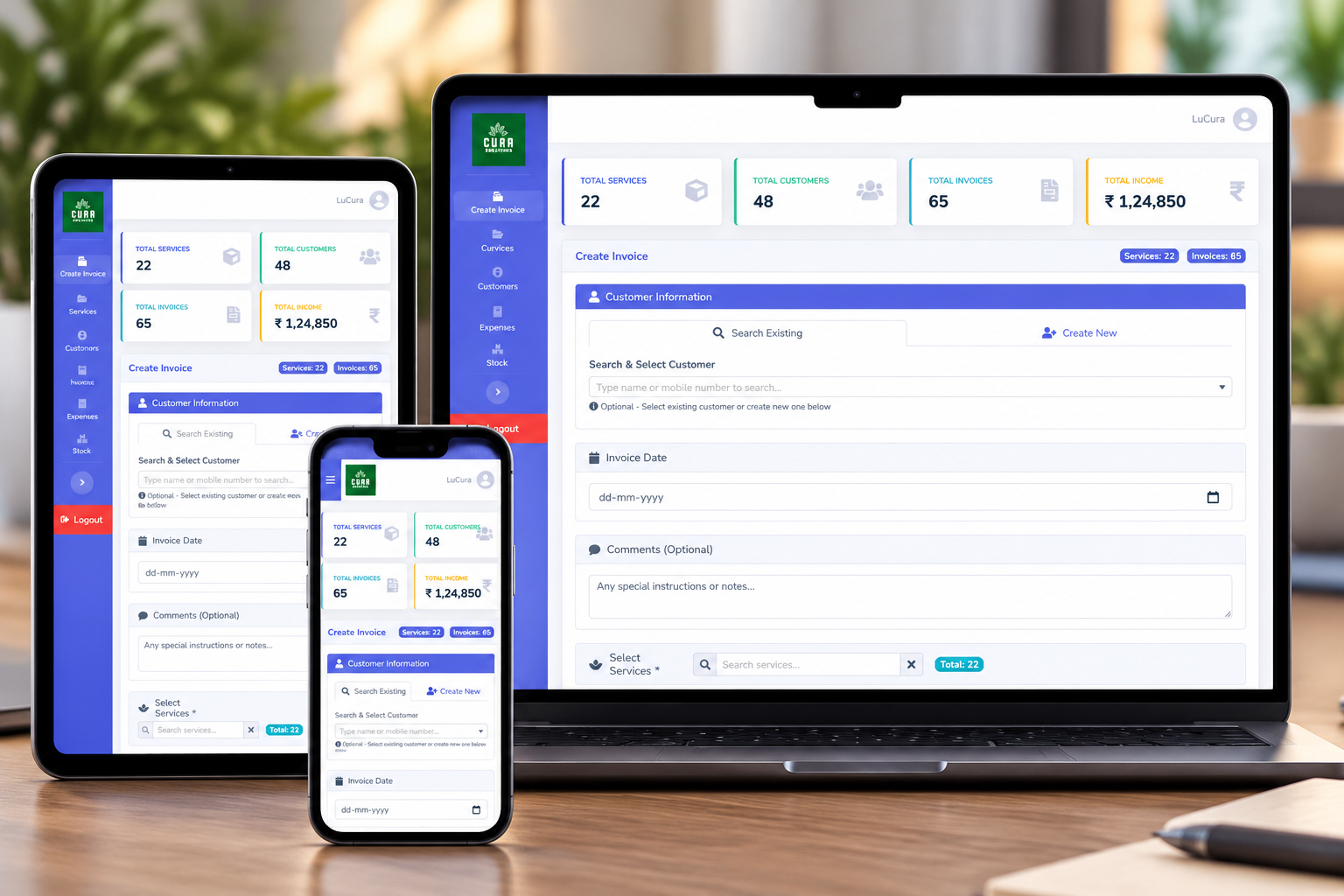 Billing Management System project by Bharath A